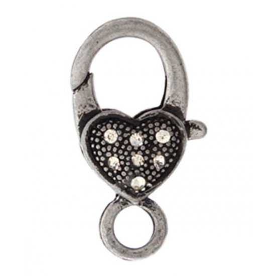 Heart on sale lobster clasp